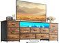 Huuger 63 Inch TV Stand for 65, 70 Inch TV, 11 Drawer Long Dresser by Huuger