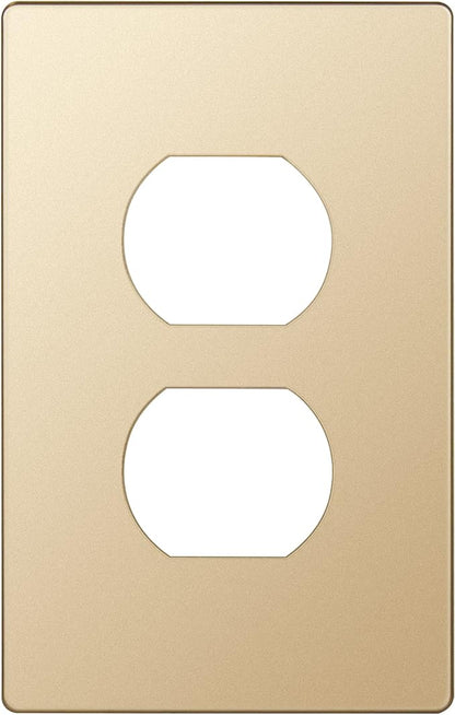 ENERLITES Elite Series Duplex Outlet Receptacle Cover, Screwless Wall Plate by Enerlites