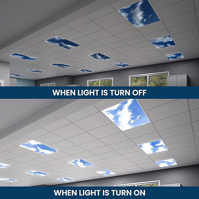 4-Pack 2x4 LED Flat Panel Light, Drop Ceiling Light Fixture - Image 7