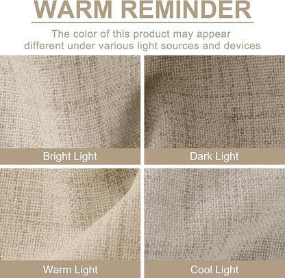 100% Blackout Shield Linen Blackout Curtains - Image 8