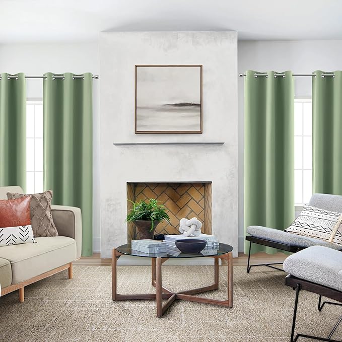 KOUFALL Narrow Window Curtains Drapes - Image 5