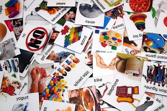 Smile4Autism Large 2"x2" Loose Visual Picture Cards, Receptive and Expressive by Smile4Autism