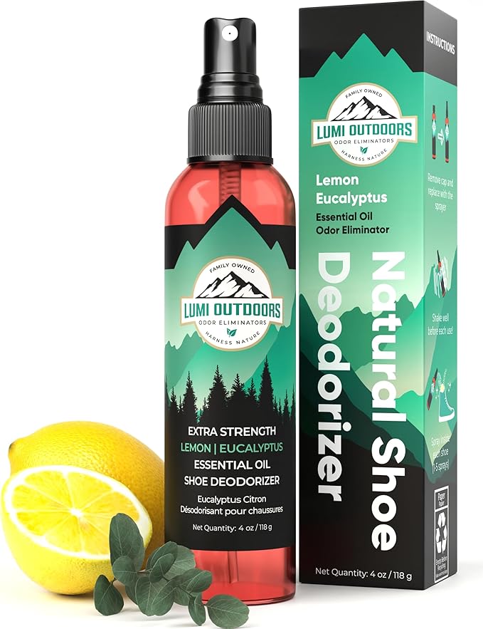 Lumi Outdoors Natural Shoe Deodorizer Spray by LumiOutdoors