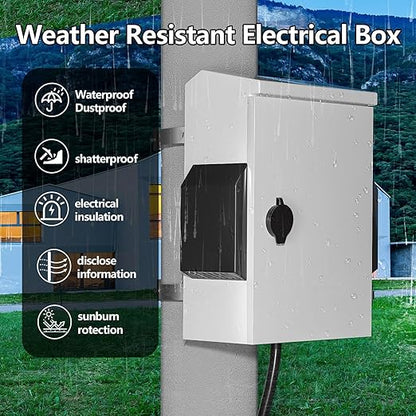 Outdoor Electrical Box with Thermostat and Fan, Cold-Rolled Steel Plate - Image 2