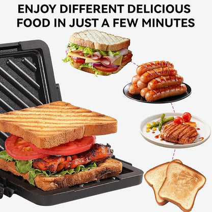 Microwave Toastie Sandwich Maker, Nonstick Plate Panini Maker, Versatile - Image 4