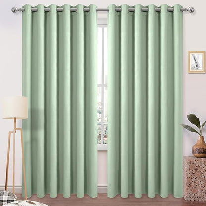 DWCN Blackout Curtains 84 Inches Long, Room Drakening Drapes by DWCN