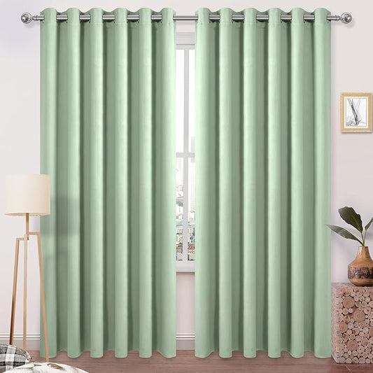 DWCN Blackout Curtains 84 Inches Long, Room Drakening Drapes by DWCN