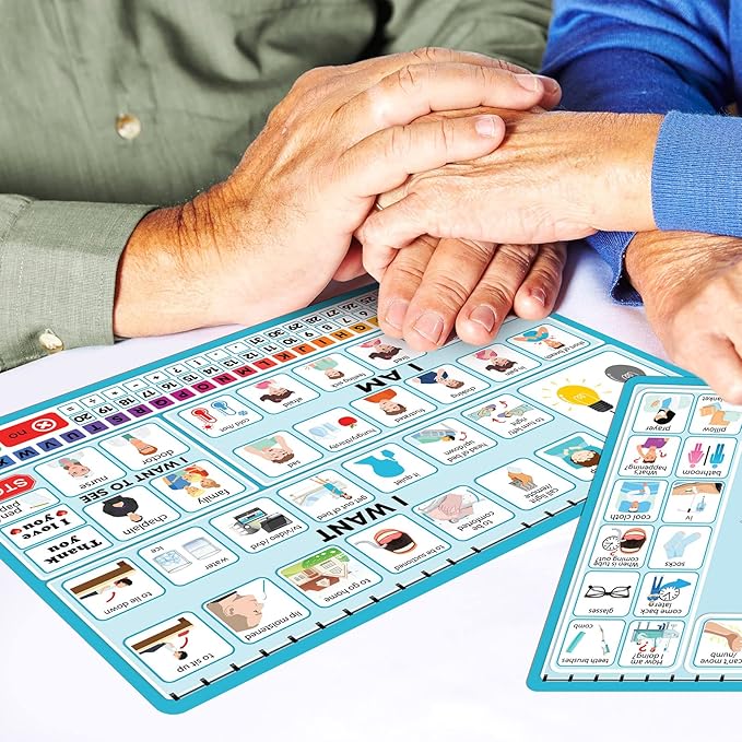 6 Pcs Communication Board for Nonverbal Adults Aphasia Colorful Picture Symbol - Image 7