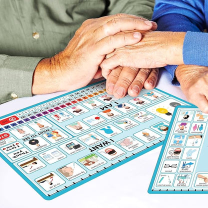 6 Pcs Communication Board for Nonverbal Adults Aphasia Colorful Picture Symbol - Image 7