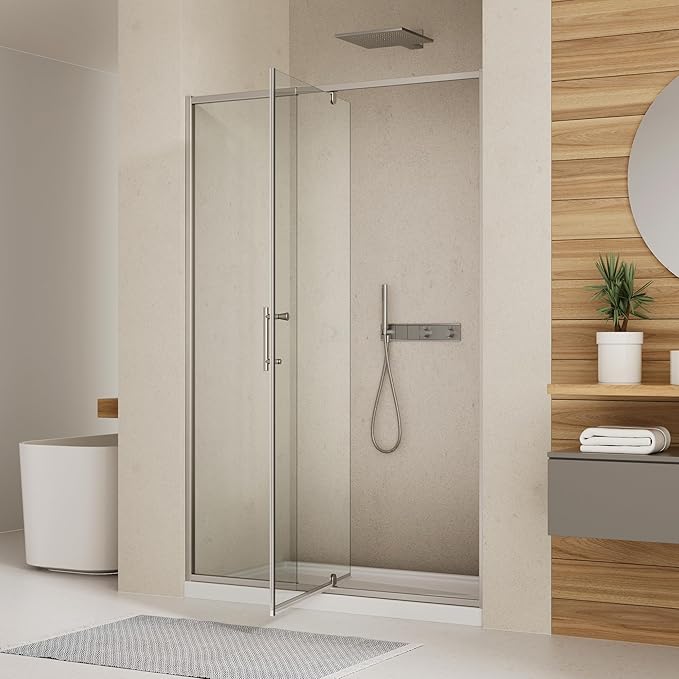 38-42" W x 71" H Pivot Swing Glass Shower Door, Pivot Frame Shower Door by RoyalGuard