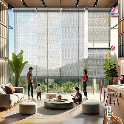 HILADUO Customized Solar Screen Roller Shade Blinds by HILADUOWindowshadefabricsmeetingallresidentialandsomesmallcommercialwindowcoveringsmarketneeds