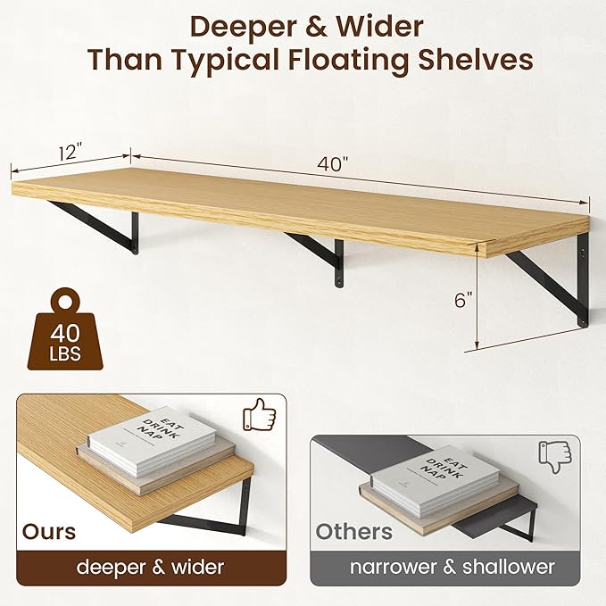 Axeman Deep Floating Shelves - Image 3