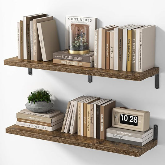 Marsmiles Extra Wide Floating Shelves by Marsmiles