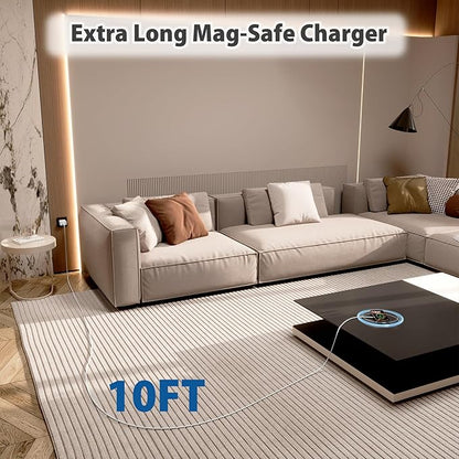 Magnetic Charger for iPhone 17 16e, 10FT 2Pack Fast Charge for Apple MagSafe - Image 7