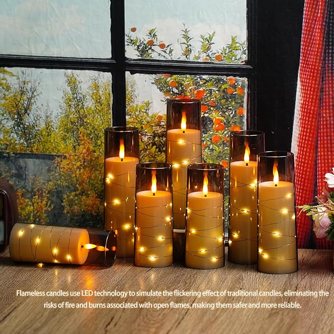 Flickering Flameless LED Candles, Battery Operated Candles 24 Pcs - Image 5