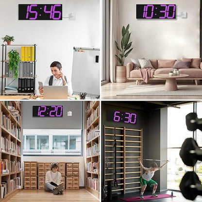 CHKOSDA LED Large Digital Wall Clock, Oversize Wall Clock - Image 8