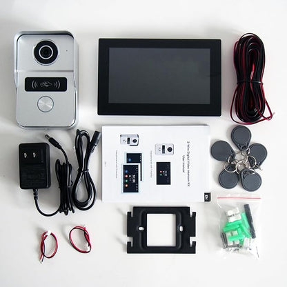 KeonBell 2 Wired Video Intercom System, 7 Inches Video Doorbell Camera - Image 9