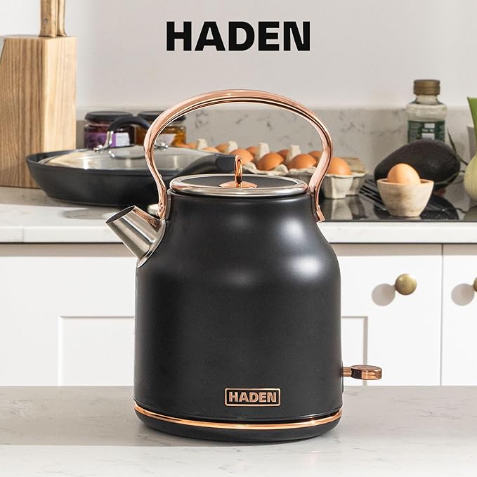 Haden Heritage 1.7 Liter Stainless Steel Electric Kettle, Hot Water Tea Kettle - Image 6