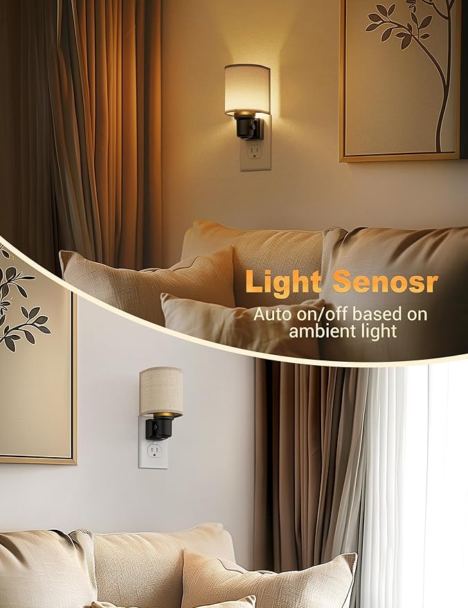 JandCase Night Lights Plug into Wall, LED Night Light Dimmable, Nightlight - Image 3