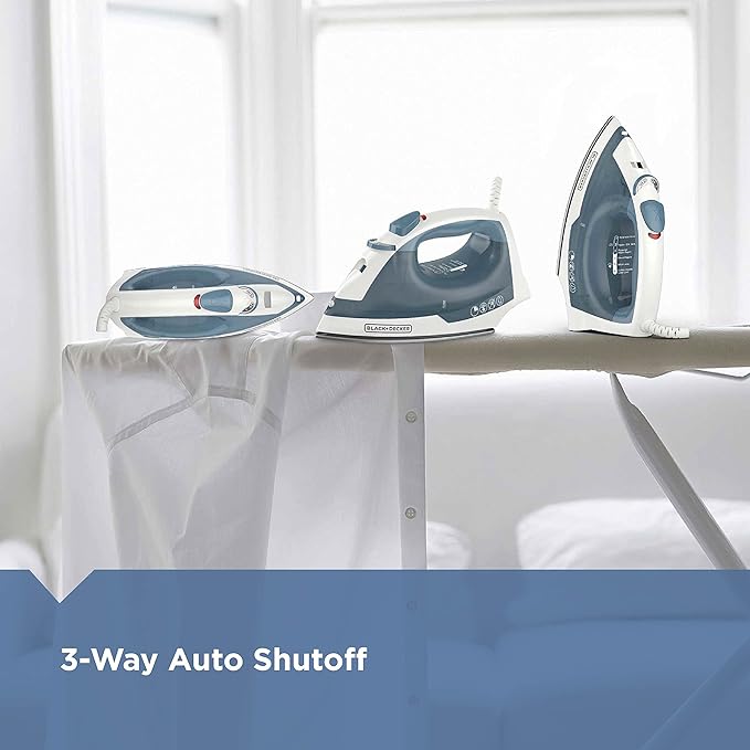 BLACK+DECKER Easy Steam IR40V Compact Iron & IR1350S Professional Steam Iron - Image 4