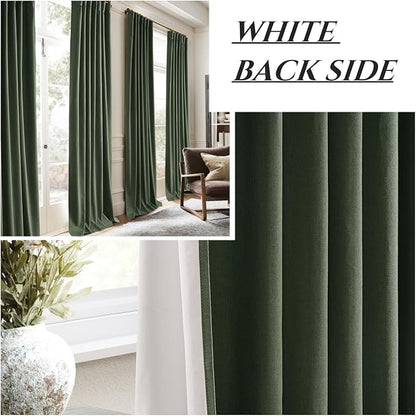 Dark Green Curtains 84 Inches Long - Image 6