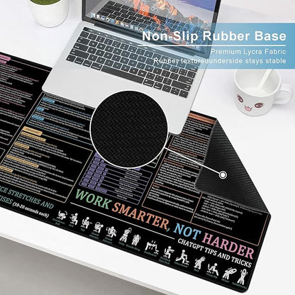 Baziabbo Office Desk Mat, Chat GPT Keyboard Mat, XXL Dirty Resistant Desk Pads - Image 5