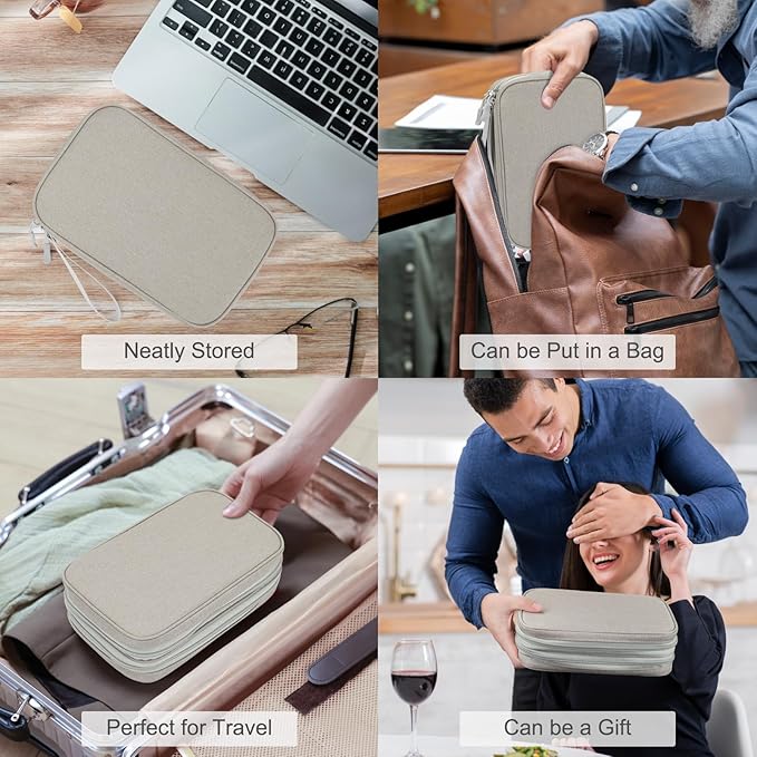 FYY Electronic Organizer, Large Travel Cable Organizer Bag Pouch Electronic - Image 7