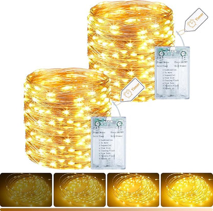litogo 2 Pack Fairy Lights Battery Operated by Litogo