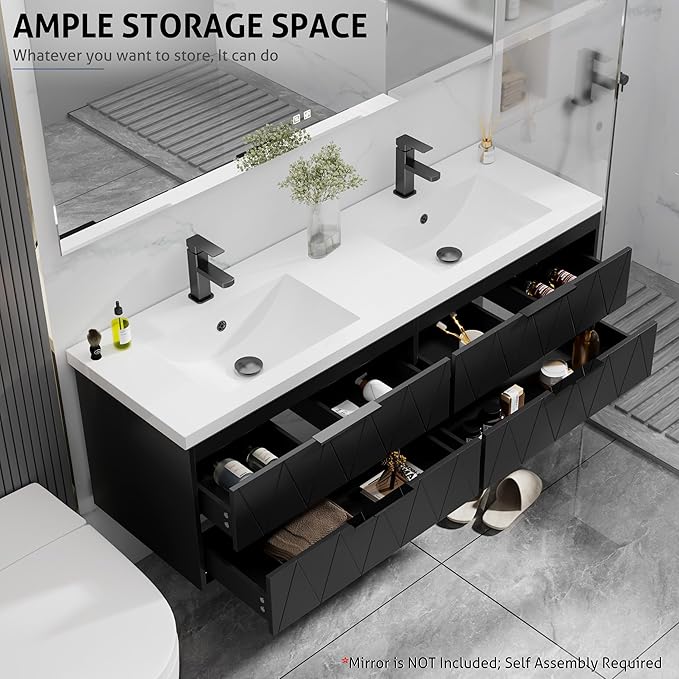 eclife 60" Bathroom Vanities Cabinet - Image 3