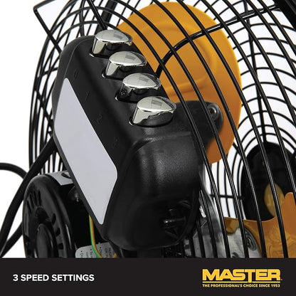 Master Professional 12 inch High Velocity Powerful Direct Drive Steel Floor Fan - Image 4