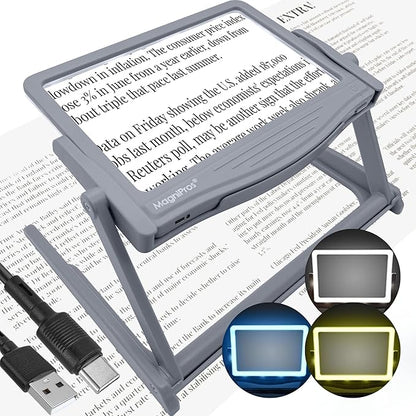 MAGNIPROS Patented 5X LED Page Magnifier by MagniPros