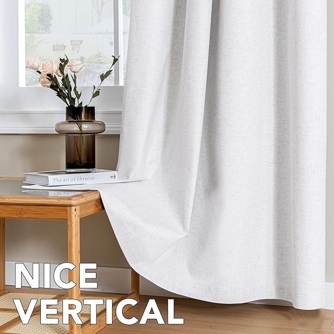 H.VERSAILTEX Linen Curtains 100% Blackout Curtains - Image 7