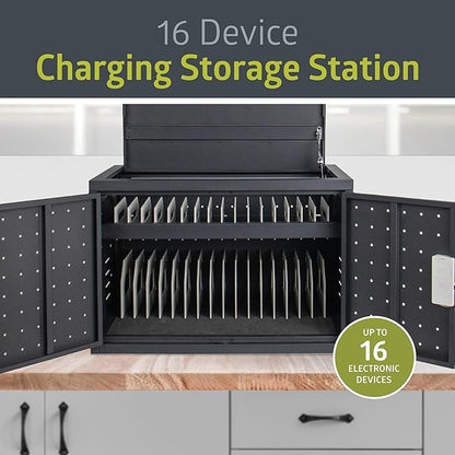 Pearington 16 Device Portable Table Top Charging and Storage Cabinet - Image 2