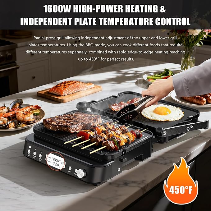 CATTLEMAN Panini Grill Press Sandwich Maker - Image 3