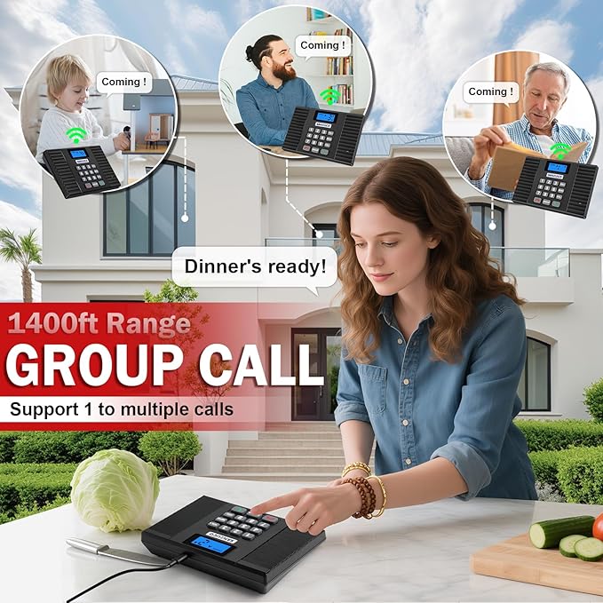 SANZUCO 60D Intercoms Wireless for Home, Full Duplex Intercom System for - Image 4
