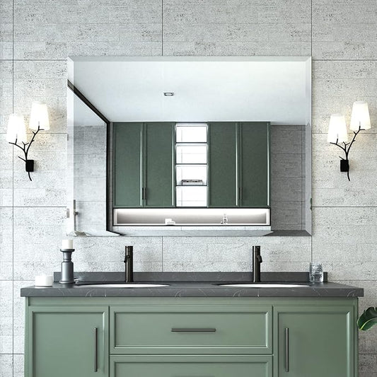 Mirrorons Beveled Mirror, Bathroom Mirrors by Mirrorons
