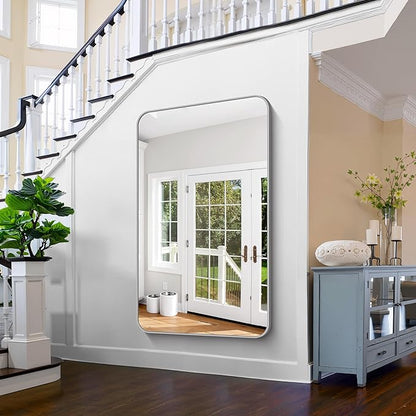 FORBATH 60x36 Inch Silver Bathroom Mirror - Image 6