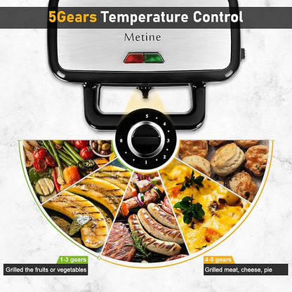 3-in-1 Belgian Waffle Maker 1200W, Breakfast Sandwich Maker & Waffle Iron - Image 3