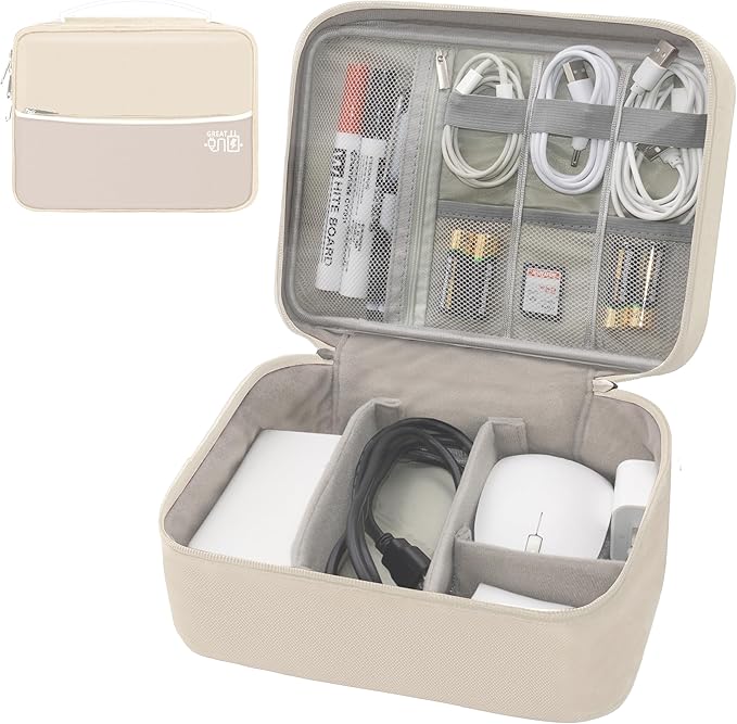 Electronics Organizer, Travel Cord Organizer Pouch, Portable Cable Organizer by Miavers