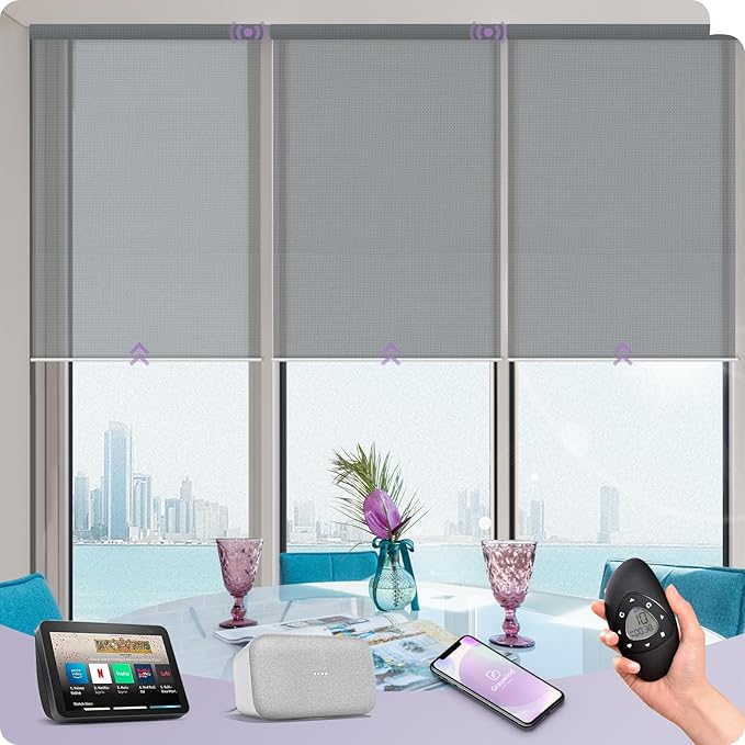 Graywind Motorized Solar Shades Compatible by Graywindbeyondshading