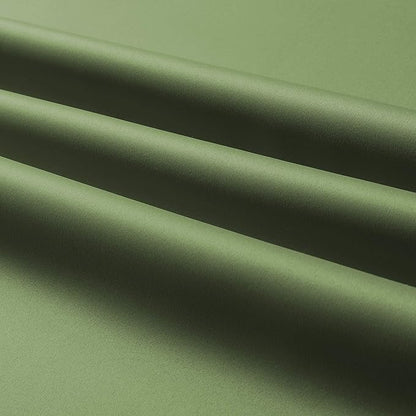 DUALIFE Sage Green Solid Curtains - Image 8