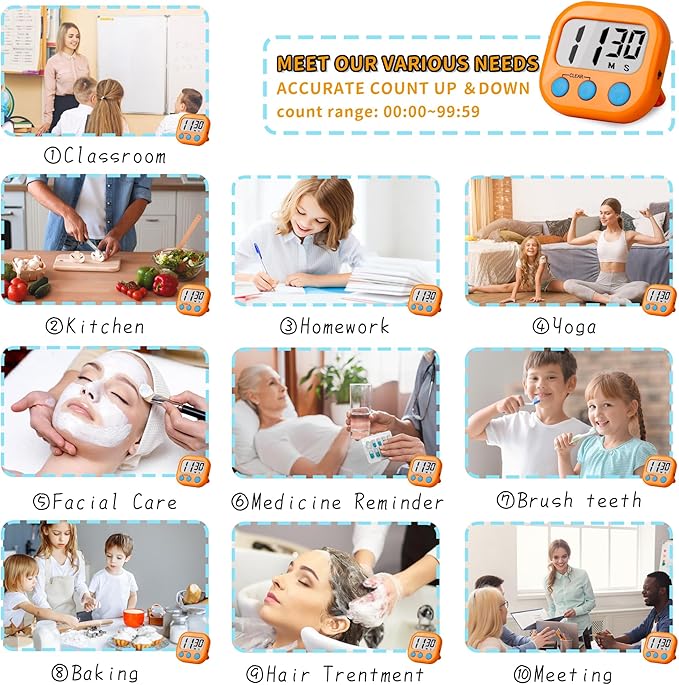 Classroom Timers for Teachers Kids Large Magnetic Digital Timer Teacher - Image 6