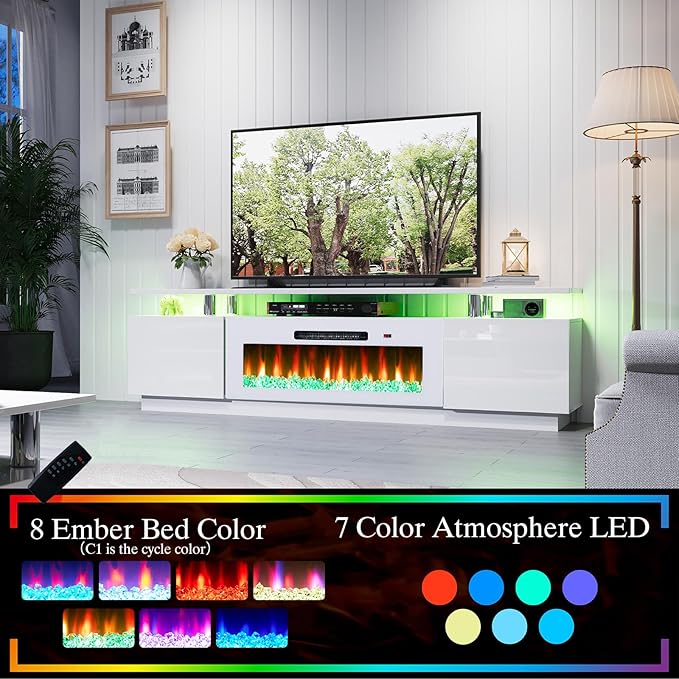 AMERLIFE Fireplace TV Stand - Image 3