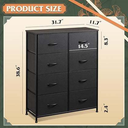 WLIVE Fabric Dresser for Bedroom, Tall Dresser - Image 3