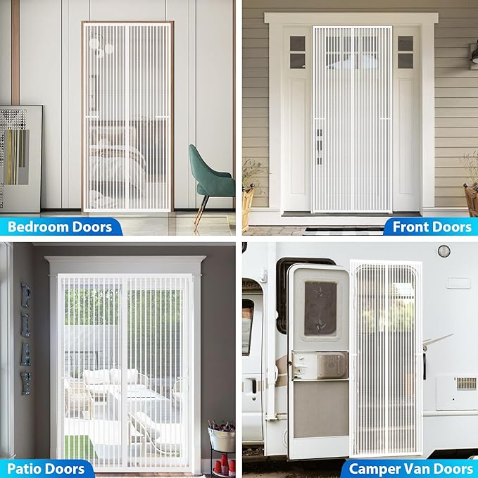 Heavy Duty Door Screen Magnetic Closure, LOVIGA Thickened Fiberglass Screen - Image 7