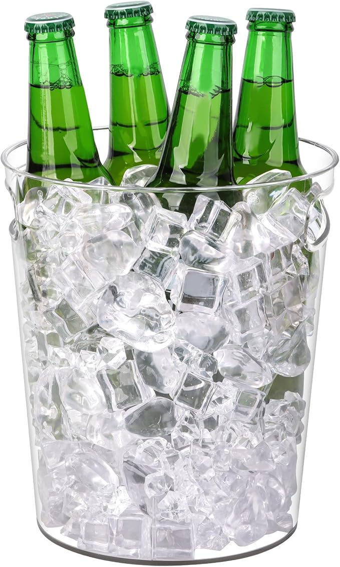 Tiawudi 6 Pack Ice Bucket, Plastic Wine Chiller - Image 2