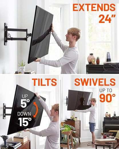 ECHOGEAR Corner TV Wall Mount for Big TVs - Image 2