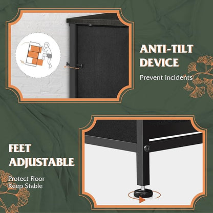 WLIVE Fabric Dresser for Bedroom, Tall Dresser - Image 7