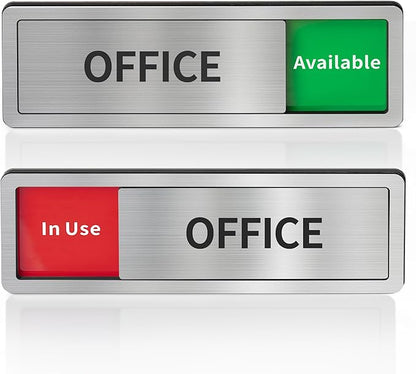 Office Door Signs Do Not Disturb, In Use/Available Slider Sign by Abudada