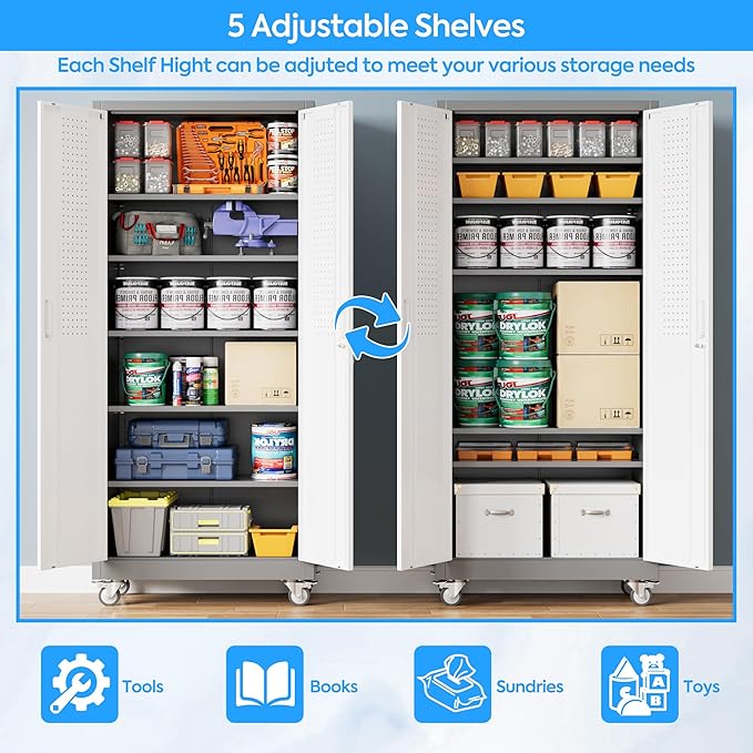 Metal Garage Storage Cabinet - Image 8
